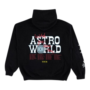 AstroWorld Wish You Were Here Tour Hoodie Black
