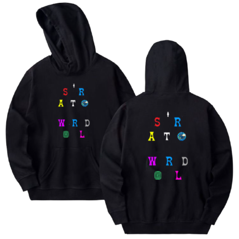 Astroworld Hoodie Colored Letters Astroworld Hoodie Colored Letters