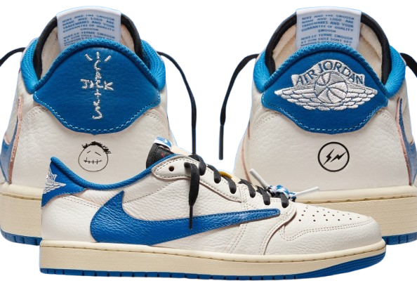 Fragment x Travis Scott x Air Jordan 1 Low OG Military Blue