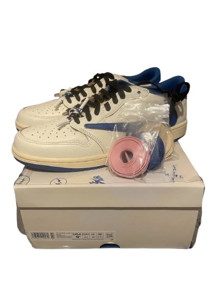 Fragment x Travis Scott x Air Jordan 1 Low OG Military Blue