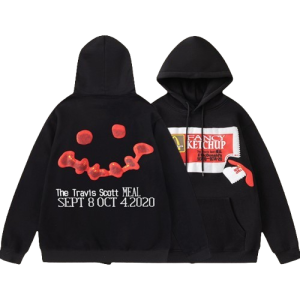 The Travis Scott Meal Hoodie Black