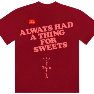 Travis Scott CJ x McDonald's Apple Pie Tee 'Cardinal'