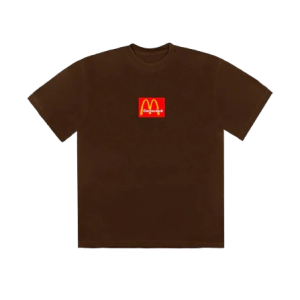 TRAVIS SCOTT X MCDONALDS SESAME 3 TEE BROWN